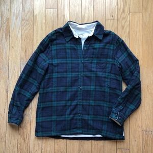 L.L. Bean Women’s Fleece-Lined Black Watch Flannel